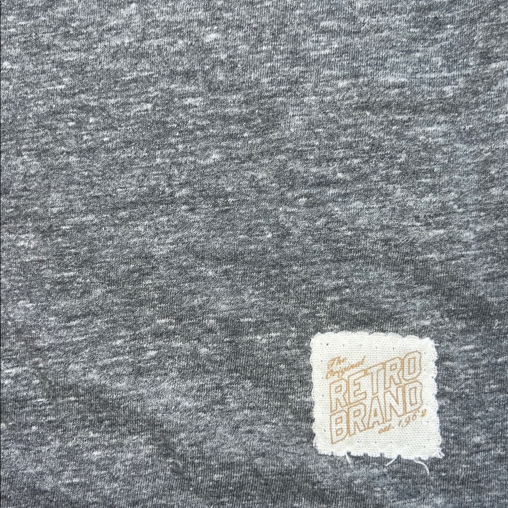 NWT The Original Retro Light Gray “It’s Happy Hour Somewhere” Crew Neck T Size M - Picture 2 of 6
